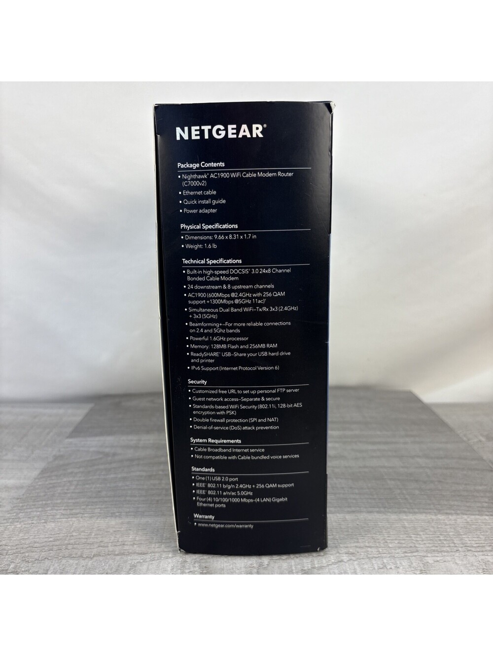 NETGEAR Nighthawk AC1900 WiFi Cable Modem Router Combo (Model C7000). - Picture 11 of 16